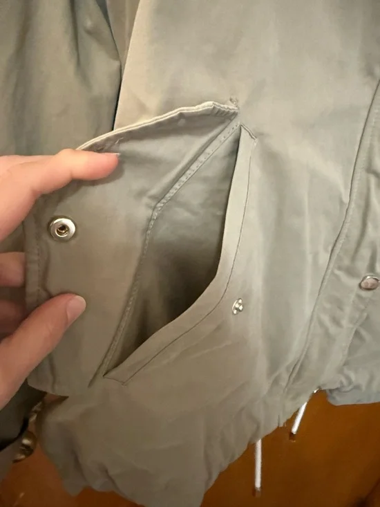 Zara Lightweight Hooded Snap Side. Top Jacket - Picture 7 of 13